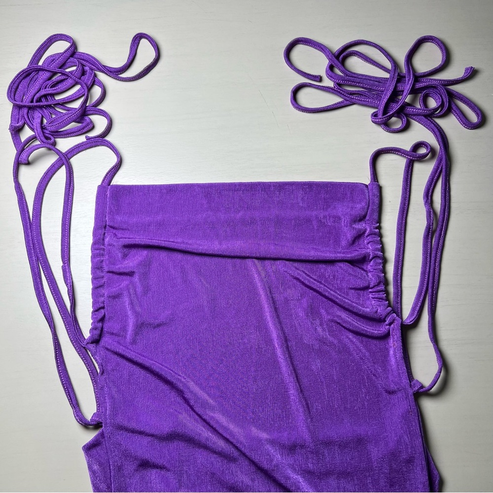 AMAZON DRESS Backless Purple – Size S – Stretchy & Adjustable – Great Condition - Picture 6 of 6